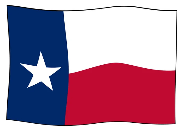 Bandeira Estado Americano Texas — Fotografia de Stock