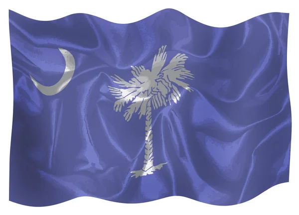 Bendera Negara Bagian South Carolina — Stok Foto