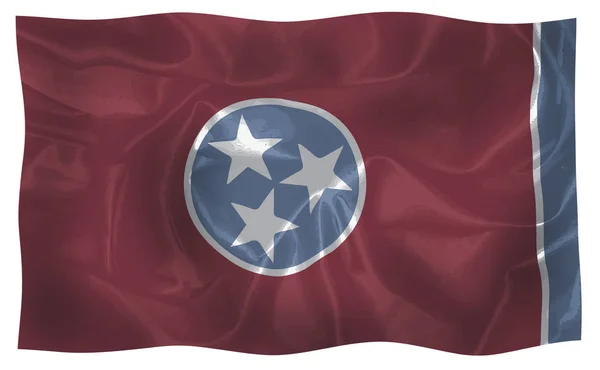 Vlag Van Staat Tennessee Wapperen Wind — Stockfoto