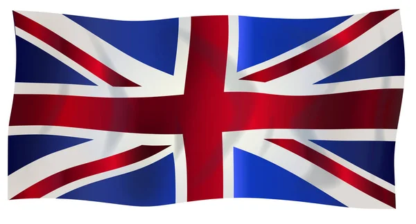 Τυπική Σημαία Της Ένωσης Jack Του Ηνωμένου Βασιλείου Της Αγγλίας — Φωτογραφία Αρχείου
