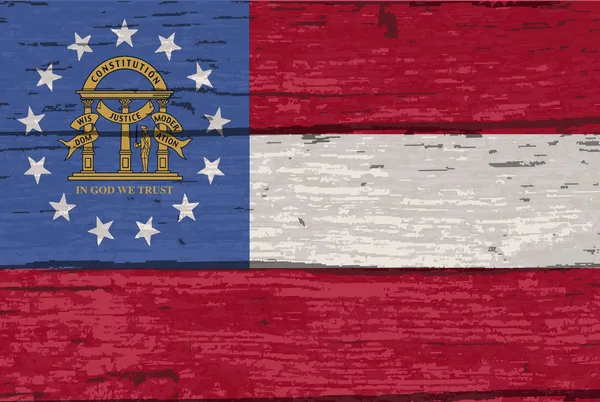 Bandeira Estado Americano Geórgia — Vetor de Stock