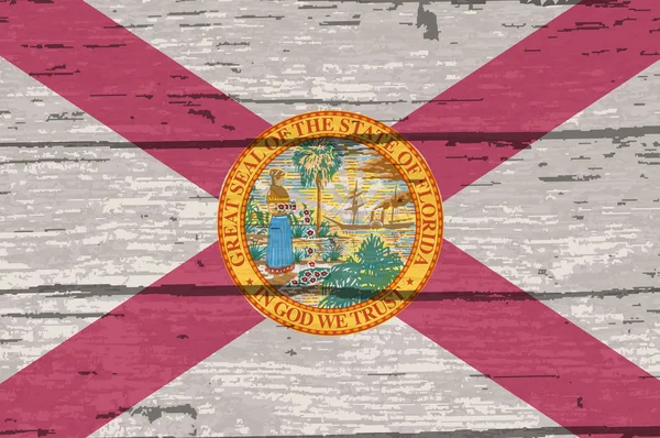 Vlag Van Amerikaanse Staat Florida — Stockvector