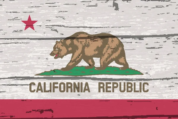 Bandiera Dello Stato Usa Della California — Vettoriale Stock