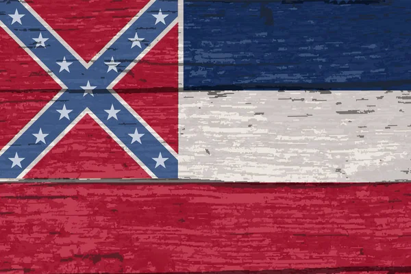 Drapeau État Américain Mississippi — Image vectorielle