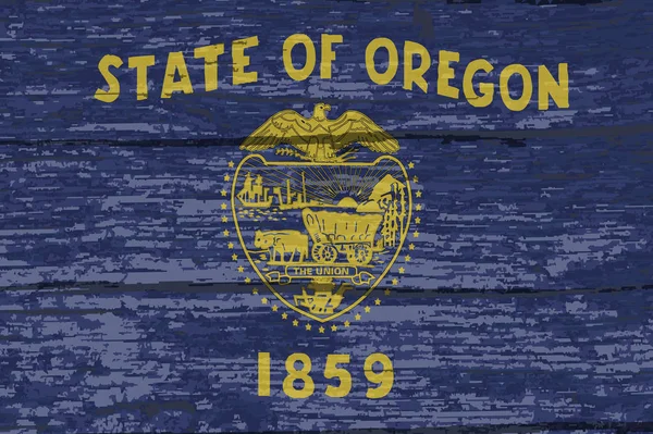 Bandera Del Estado Oregon — Vector de stock