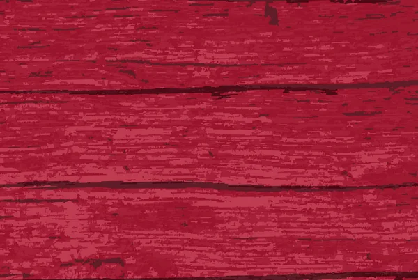 Bois Flotté Fond Bois Avec Une Peinture Rouge Superposition — Image vectorielle