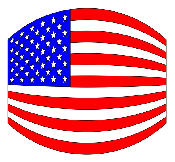 Vlag Stars Stripes Van Verenigde Staten Van Amerika — Stockvector