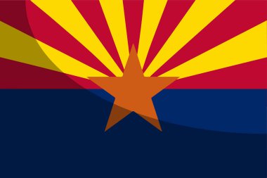 Arizona Devlet bayrağı Woth gölge