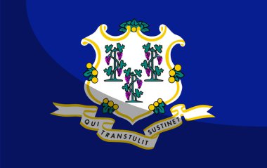 ABD 'nin Connecticut eyaleti mührü. Gölgesi var.