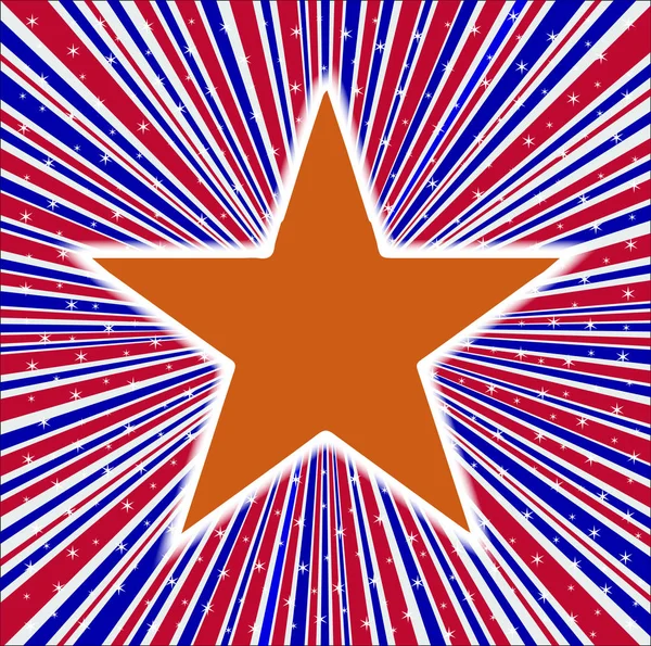 抽象的でレトロなグランジの赤白と青の背景デザイン要素と星とアリゾナの旗の星 — ストックベクタ