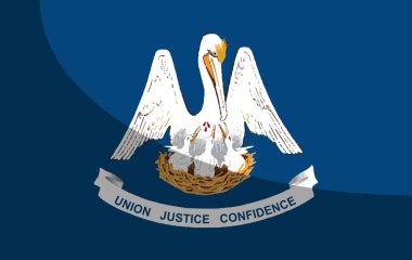 ABD 'nin Louisians eyaleti gölgeli bayrağı