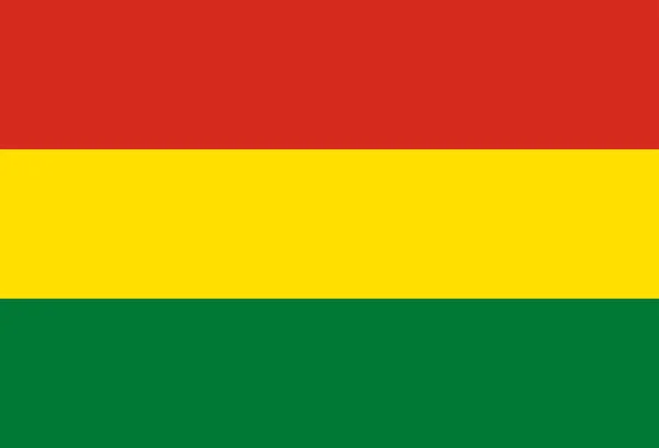 Bandiera Nazionale Del Paese Sudamericano Della Bolivia — Vettoriale Stock