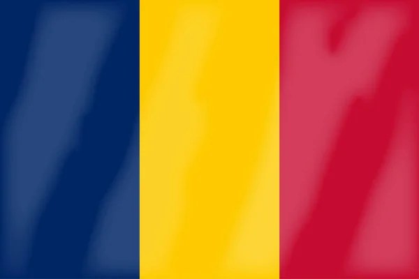Bandera Nacional Del País Rumanía — Archivo Imágenes Vectoriales