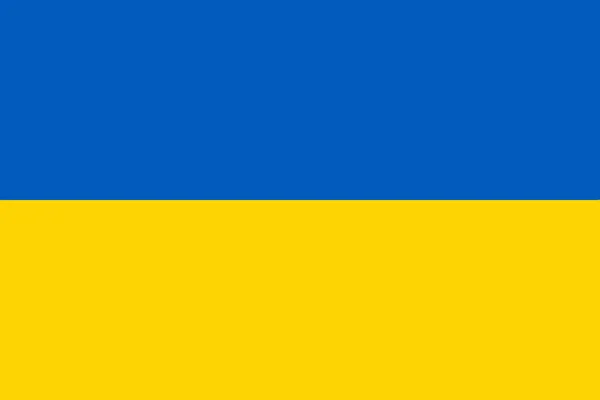 Σημαία Της Ουκρανίας Μπλε Και Κίτρινες Ρίγες — Διανυσματικό Αρχείο