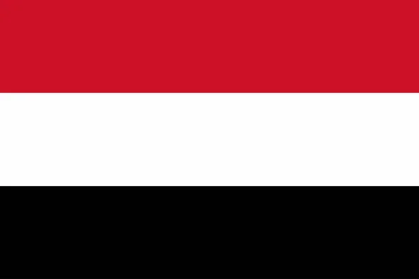 Flaga Kraju Liga Arabska Jemen — Wektor stockowy
