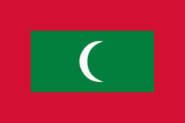 Die Nationalflagge Der Malediven — Stockvektor