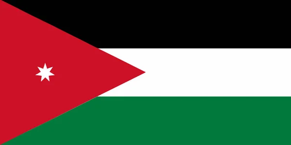 Bandera Liga Árabe País Jordan — Archivo Imágenes Vectoriales