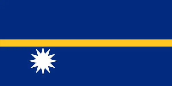 Nationale Vlag Van Nauru — Stockvector