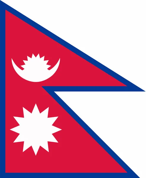 Nepál Státní Vlajka — Stockový vektor