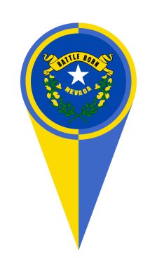 Nevada harita işaretleyici pin simgesi konum işareti