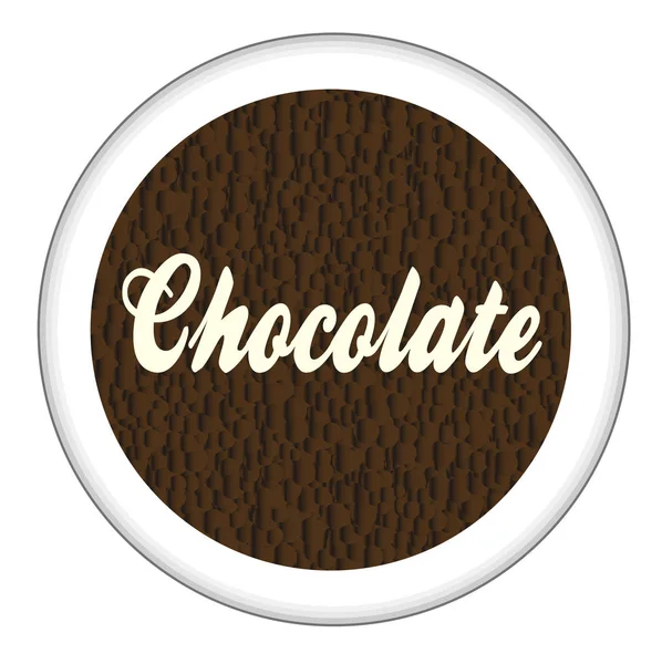 Vista Dall Alto Una Tazza Cioccolata Calda Uno Sfondo Bianco — Vettoriale Stock