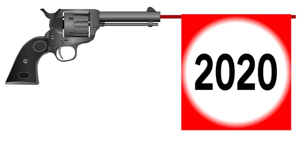 Karikatura Bang 2020 — Stockový vektor