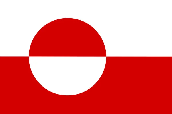 Grönland Ulusal Bayrak Grunge — Stok Vektör
