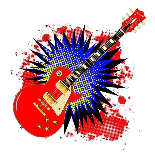Guitare BD Bang — Image vectorielle