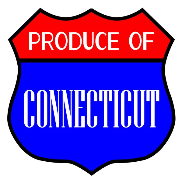 Connecticut Üretimi — Stok Vektör