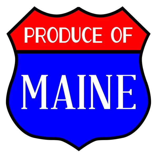 Maine Üretimi — Stok Vektör