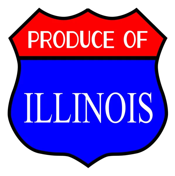 Producten van Illinois — Stockvector