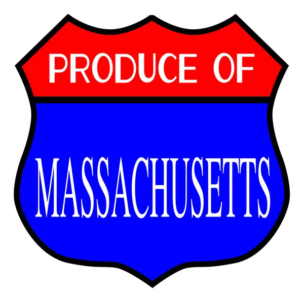 Produce Of Massachusetts — Archivo Imágenes Vectoriales