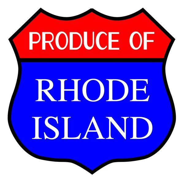 Produce Of Rhode Island — Stock Vector