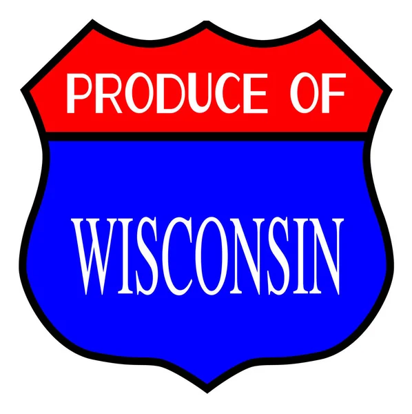 Produkce Wisconsinu — Stockový vektor