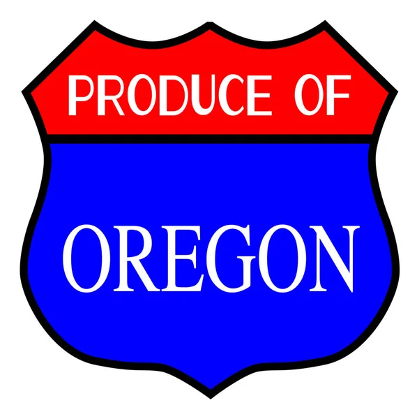 Producera av Oregon — Stock vektor