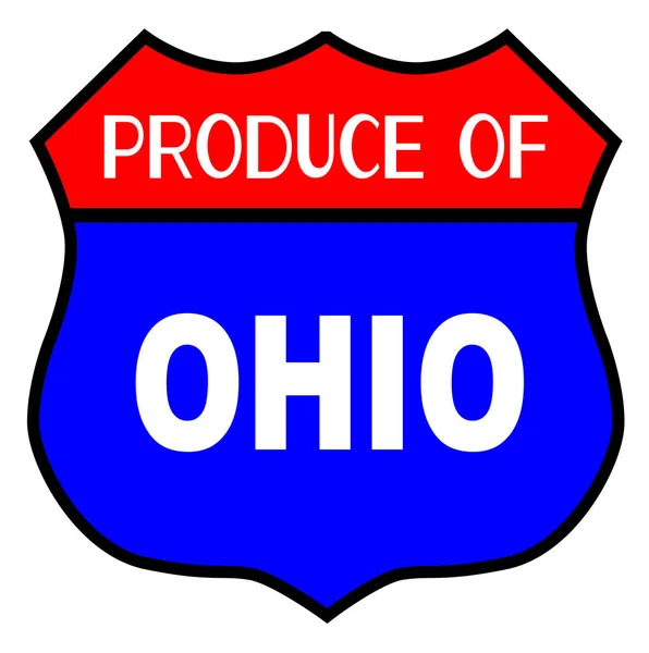 Produce Of Ohio — Stock Vector