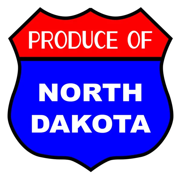 Producten van North Dakota — Stockvector