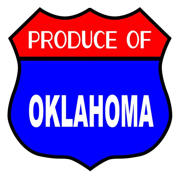 Producto de Oklahoma — Vector de stock