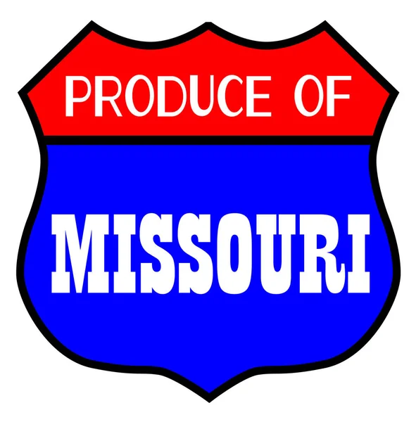 Produit de l'État du Missouri — Image vectorielle