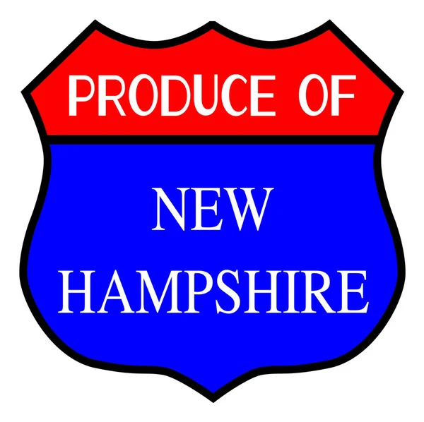 Producto del estado de New Hampshire — Archivo Imágenes Vectoriales