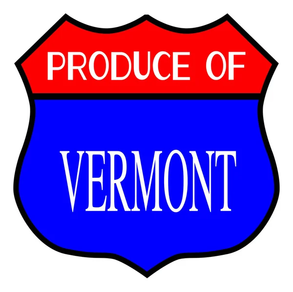 Produkt des Bundesstaates Vermont — Stockvektor