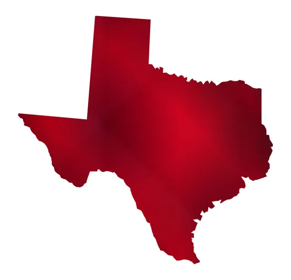 Mapa sylwetki Teksasu — Wektor stockowy