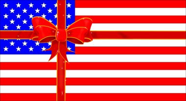 Yıldız Ve Çizgili Ambalaj Kağıdı