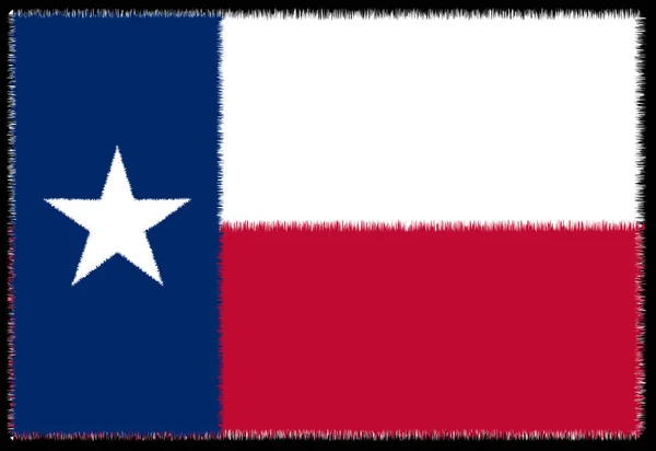 Гранж-техасский флаг — стоковый вектор
