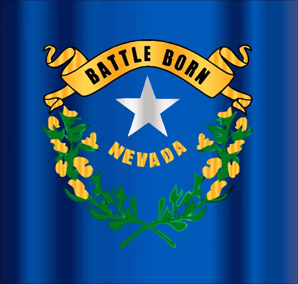 Motivo de bandeira do estado de Nevada nascido na batalha — Vetor de Stock