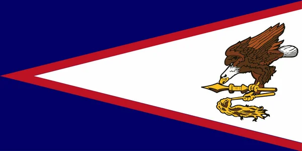 American Samoa flag szczegóły — Wektor stockowy