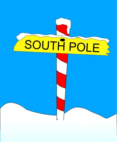 South Pole — Stock Vector