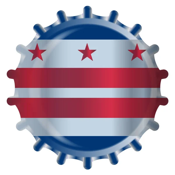 Cap Washington DC butelka — Wektor stockowy