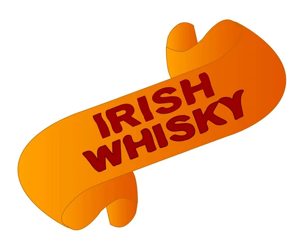 爱尔兰威士忌酒精卷 — 图库矢量图片