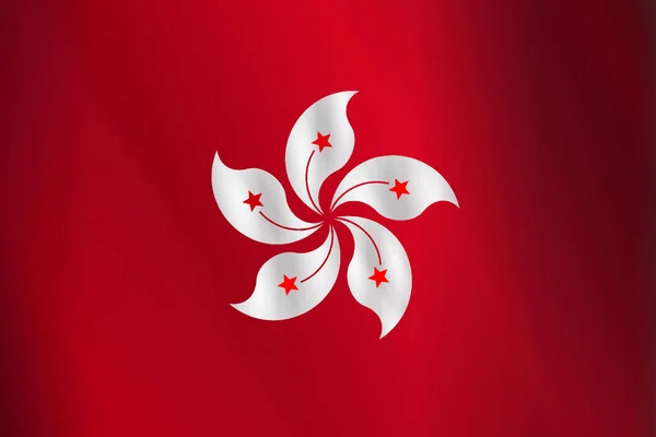 Çin Hong Kong Bayrağı — Stok Vektör